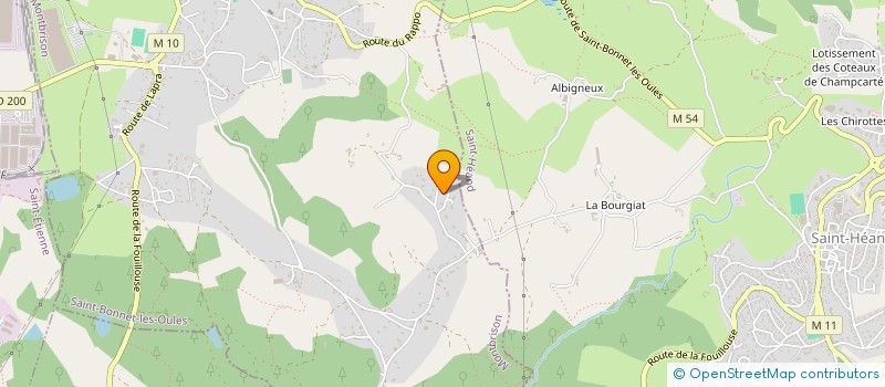 localisation de l'entreprise MONSIEUR ANTOINE ROSE  SAINT-BONNET-LES-OULES