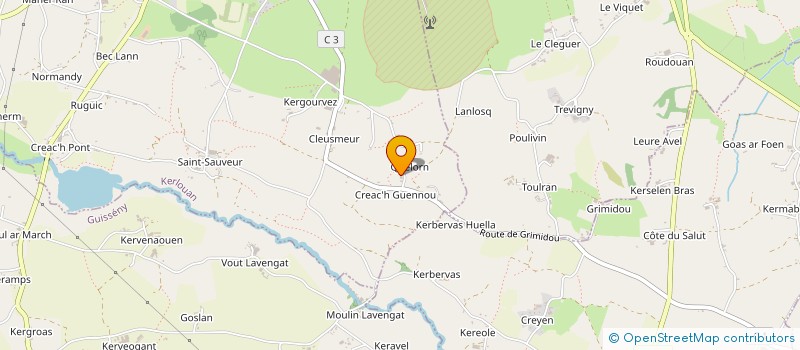 localisation de l'entreprise MONSIEUR ANTOINE ROUDAUT  KERLOUAN