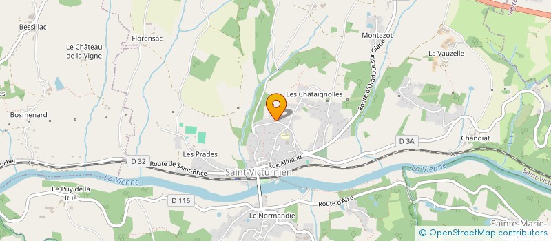 localisation de l'entreprise MONSIEUR ANTOINE ROUGERIE à SAINT-VICTURNIEN