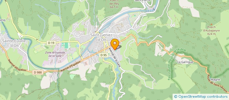localisation de l'entreprise MONSIEUR ANTOINE ROUQUETTE  SAINT GENIEZ D'OLT ET D'AUBRAC