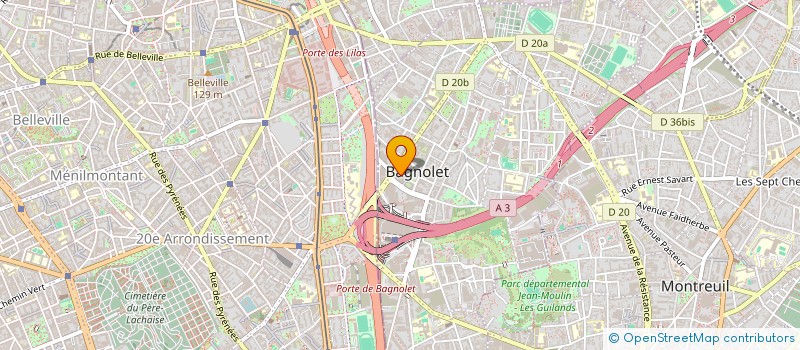localisation de l'entreprise MONSIEUR ANTOINE ROUSSEAU à BAGNOLET