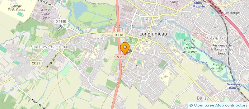 localisation de l'entreprise MONSIEUR ANTOINE ROUSSEL à LONGJUMEAU
