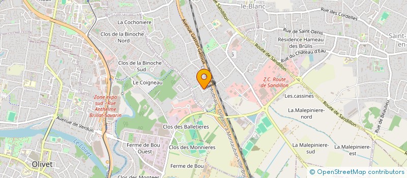 localisation de l'entreprise MONSIEUR ANTOINE ROZE  SAINT-JEAN-LE-BLANC