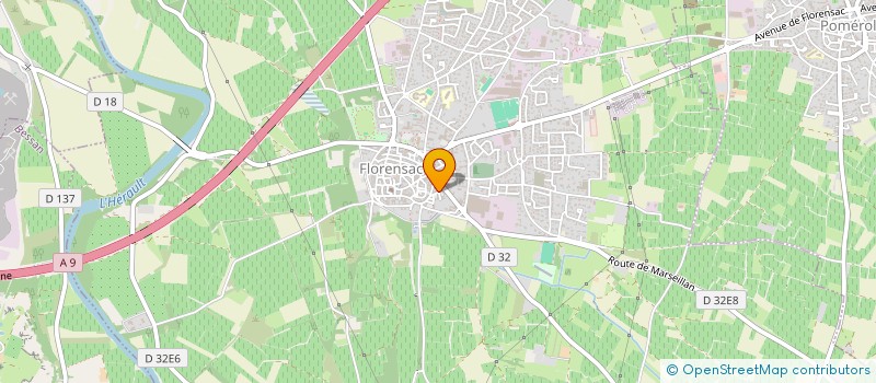 localisation de l'entreprise MONSIEUR ANTOINE RUIZ  FLORENSAC