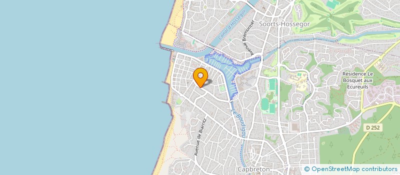 localisation de l'entreprise MONSIEUR ANTOINE RULLIERE  CAPBRETON