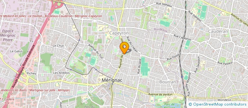 localisation de l'entreprise MONSIEUR ANTOINE SABATE  MERIGNAC