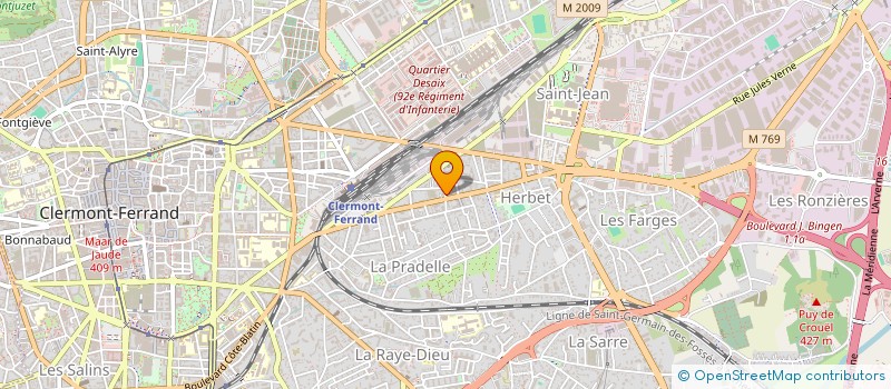 localisation de l'entreprise MONSIEUR ANTOINE SABATIER  CLERMONT-FERRAND