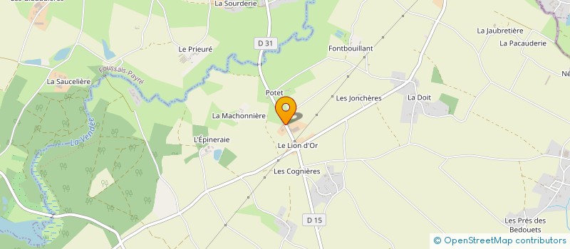 localisation de l'entreprise MONSIEUR ANTOINE SAINTRAY  SAINT-HILAIRE-DES-LOGES