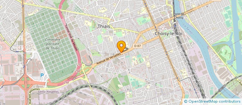 localisation de l'entreprise MONSIEUR ANTOINE SANCHEZ  THIAIS