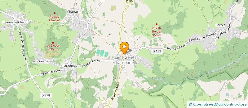 localisation de l'entreprise MONSIEUR ANTOINE SANNA  SAINT-GENES-CHAMPANELLE