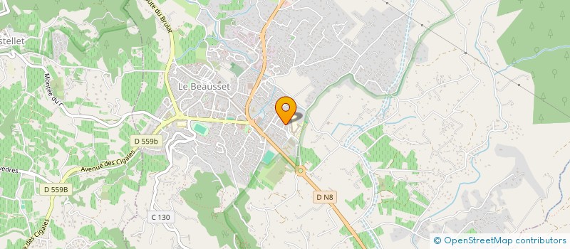 localisation de l'entreprise MONSIEUR ANTOINE SANTIAGO  LE BEAUSSET