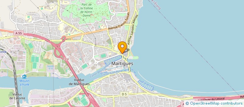 localisation de l'entreprise MONSIEUR ANTOINE SANTIAGO  MARTIGUES