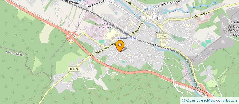 localisation de l'entreprise MONSIEUR ANTOINE SAUFFROY  BACCARAT