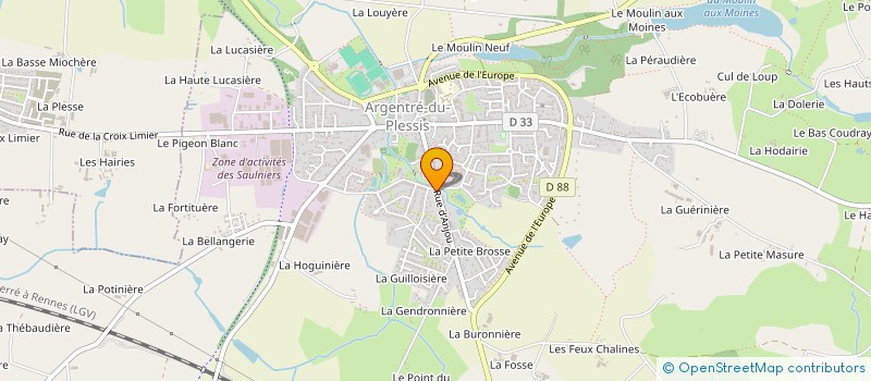 localisation de l'entreprise MONSIEUR ANTOINE SAUVEE  ARGENTRE-DU-PLESSIS