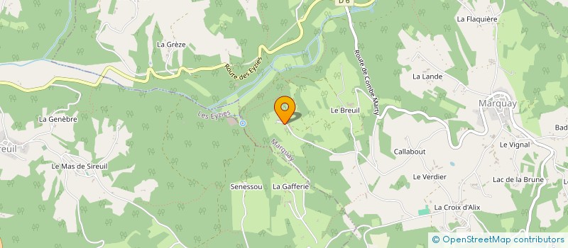 localisation de l'entreprise MONSIEUR ANTOINE SECRESTAT  MARQUAY