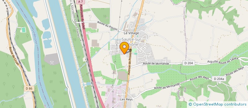 localisation de l'entreprise MONSIEUR ANTOINE SERRE  SAULCE-SUR-RHONE