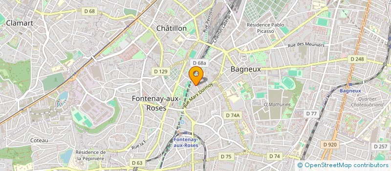 localisation de l'entreprise MONSIEUR ANTOINE SIMON à FONTENAY-AUX-ROSES