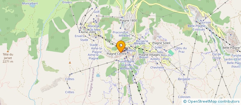 localisation de l'entreprise MONSIEUR ANTOINE SIMON  LA PLAGNE TARENTAISE