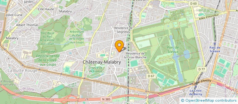 localisation de l'entreprise MONSIEUR ANTOINE SIRE  CHATENAY-MALABRY