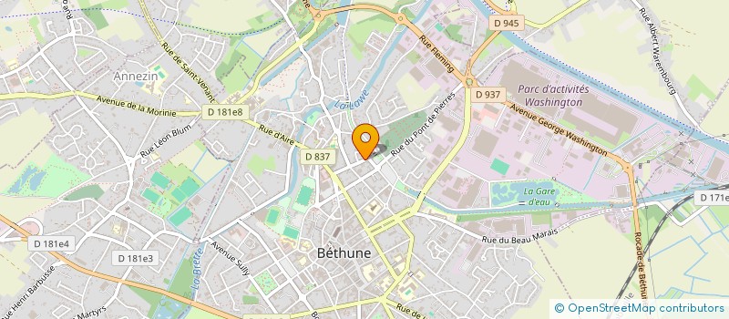 localisation de l'entreprise MONSIEUR ANTOINE SKRZYPCJYK à BETHUNE