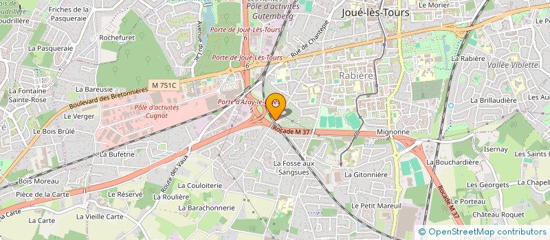 localisation de l'entreprise MONSIEUR ANTOINE SOUBIEUX  JOUE-LES-TOURS