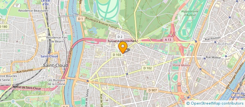 localisation de l'entreprise MONSIEUR ANTOINE TAILLEFER à BOULOGNE-BILLANCOURT
