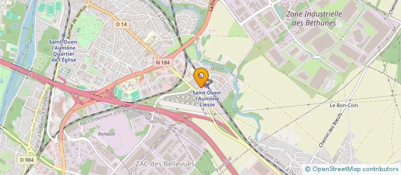 localisation de l'entreprise MONSIEUR ANTOINE TCHEGOUE à SAINT-OUEN-L'AUMONE