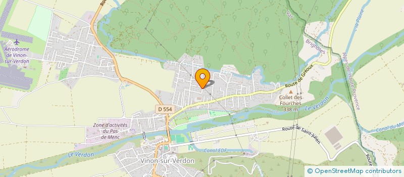 localisation de l'entreprise MONSIEUR ANTOINE TESTARD  VINON-SUR-VERDON