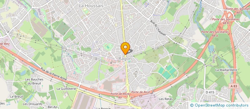 localisation de l'entreprise MONSIEUR ANTOINE THABARD  REZE