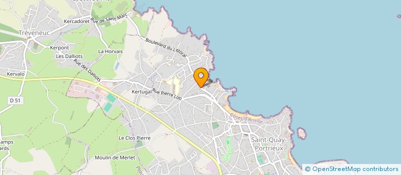 localisation de l'entreprise MONSIEUR ANTOINE THEBAULT à SAINT-QUAY-PORTRIEUX
