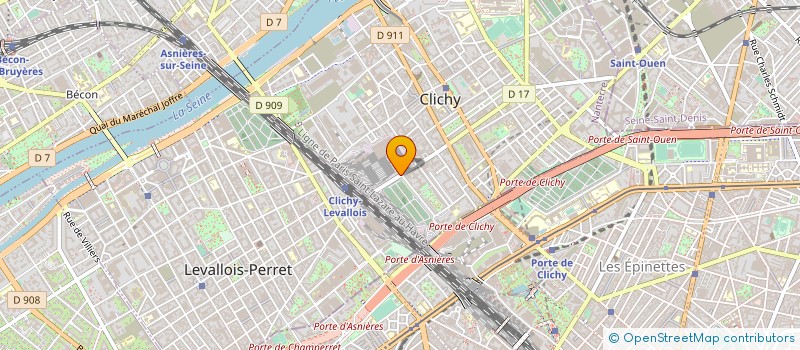 localisation de l'entreprise MONSIEUR ANTOINE THEBAULT à CLICHY