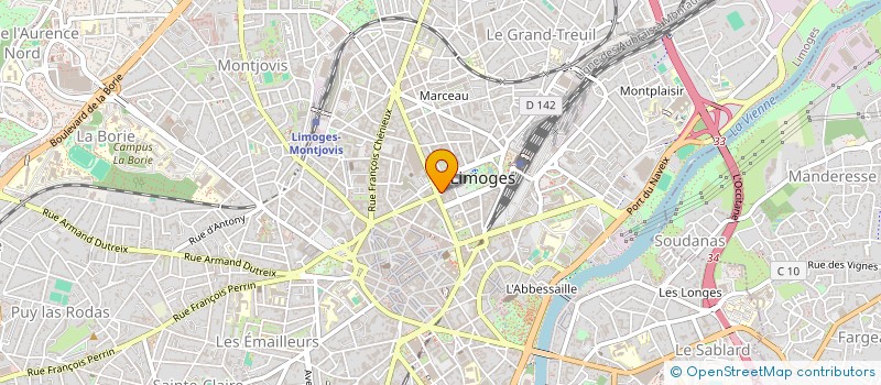 localisation de l'entreprise MONSIEUR ANTOINE THIBAUD à LIMOGES