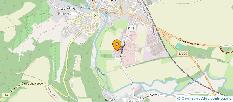 localisation de l'entreprise MONSIEUR ANTOINE THOMAS  BAR-SUR-AUBE