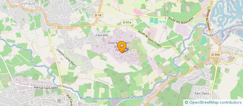 localisation de l'entreprise MONSIEUR ANTOINE THOMAS à GRIMAUD