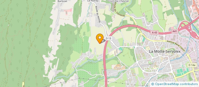 localisation de l'entreprise MONSIEUR ANTOINE THOMAS  LA MOTTE-SERVOLEX