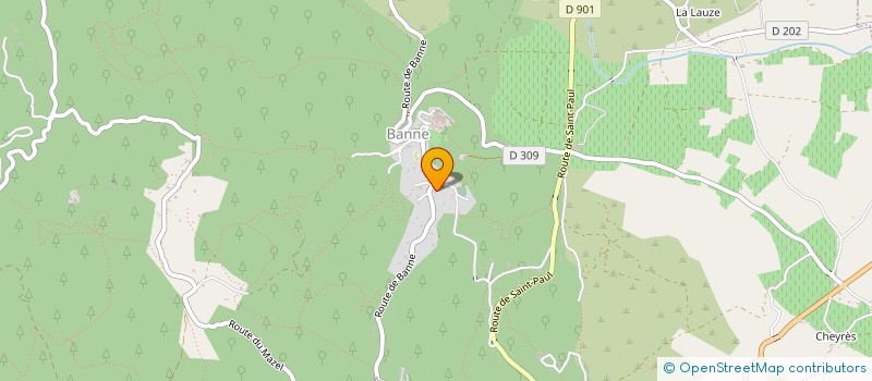 localisation de l'entreprise MONSIEUR ANTOINE THOMAS  BANNE