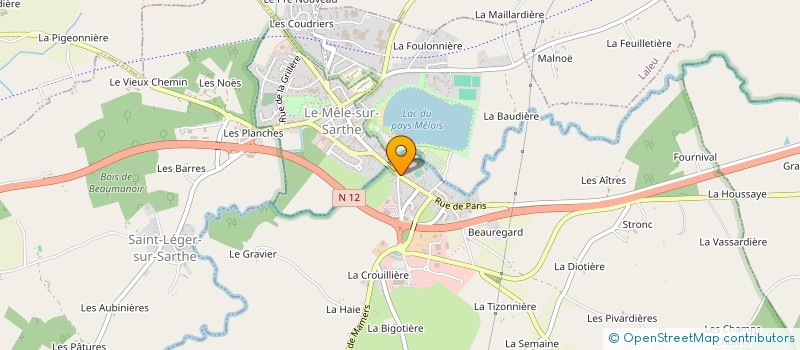 localisation de l'entreprise MONSIEUR ANTOINE THUILLIER à SAINT-JULIEN-SUR-SARTHE