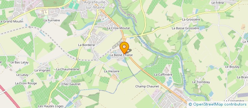 localisation de l'entreprise MONSIEUR ANTOINE TIROUFLET  AIGREFEUILLE-SUR-MAINE