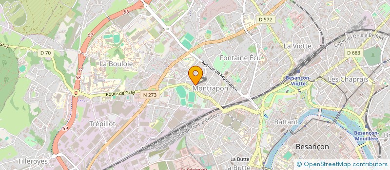 localisation de l'entreprise MONSIEUR ANTOINE TISSERAND à BESANCON