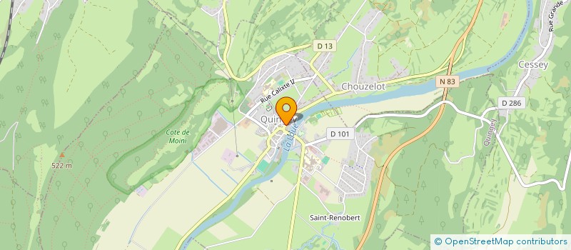 localisation de l'entreprise MONSIEUR ANTOINE TISSOT  QUINGEY