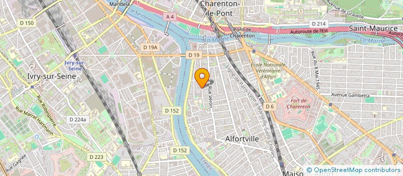 localisation de l'entreprise MONSIEUR ANTOINE TOUSSAINT à ALFORTVILLE