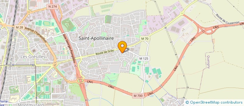 localisation de l'entreprise MONSIEUR ANTOINE TOUZEAU à SAINT-APOLLINAIRE