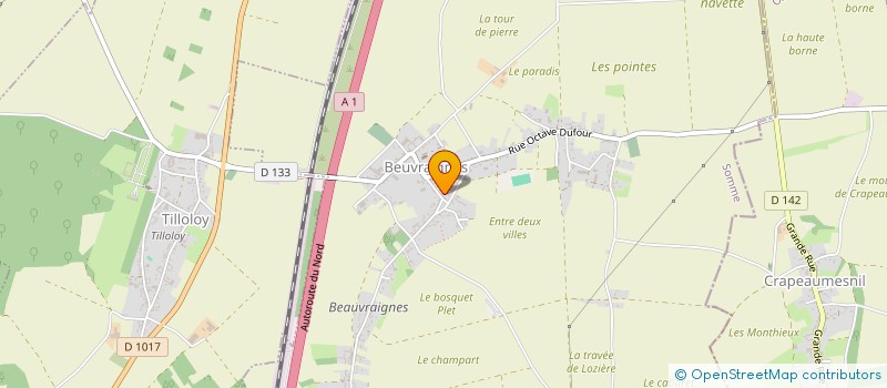 localisation de l'entreprise MONSIEUR ANTOINE TOUZET  BEUVRAIGNES