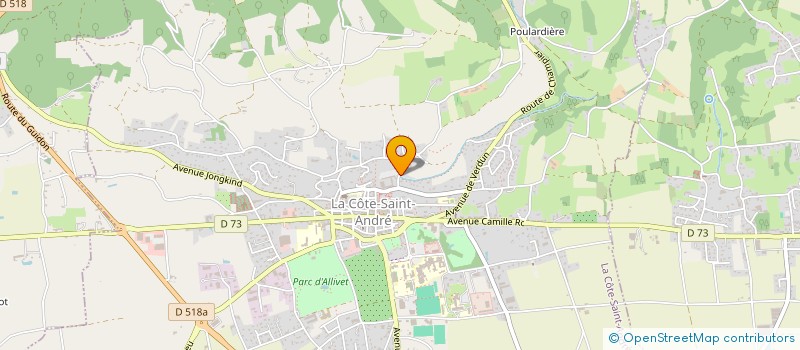 localisation de l'entreprise MONSIEUR ANTOINE TRACHE  LA COTE-SAINT-ANDRE