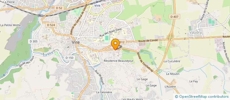 localisation de l'entreprise MONSIEUR ANTOINE TREHET  VIRE NORMANDIE