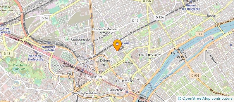 localisation de l'entreprise MONSIEUR ANTOINE TREMBLOT DE LA CROIX à COURBEVOIE