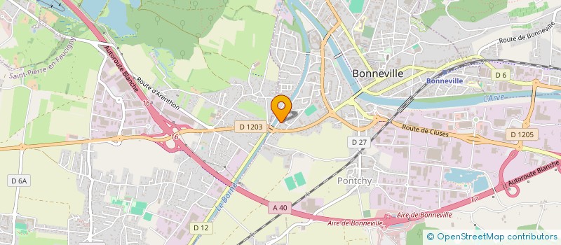 localisation de l'entreprise MONSIEUR ANTOINE TURPAIN  BONNEVILLE