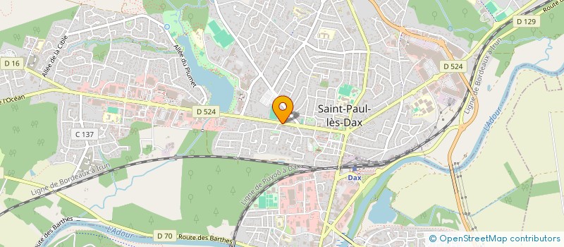 localisation de l'entreprise MONSIEUR ANTOINE UBEDA  SAINT-PAUL-LES-DAX