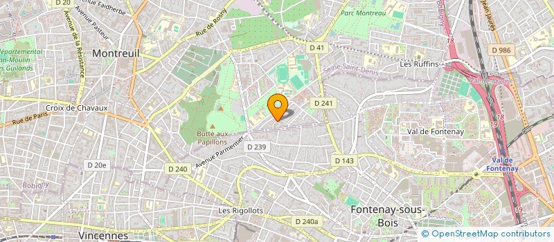 localisation de l'entreprise MONSIEUR ANTOINE VACCARD à MONTREUIL