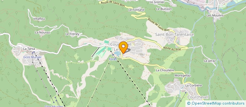 localisation de l'entreprise MONSIEUR ANTOINE VACQUES à COURCHEVEL